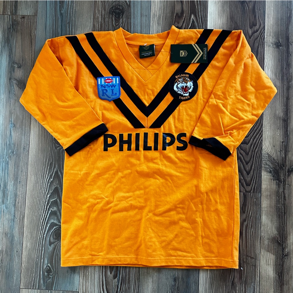 Balmain Tigers NRL Heritage 1988 Rugby League Grand Final Retro Jersey Men Large